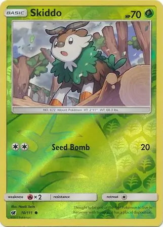 Crimson Invasion Skiddo #10/111 reverse holo
